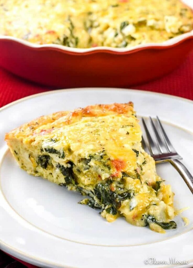 Crustless Spinach Quiche