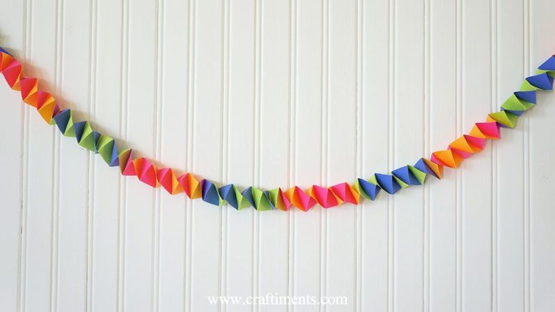 Accordion Fold Paper Garland