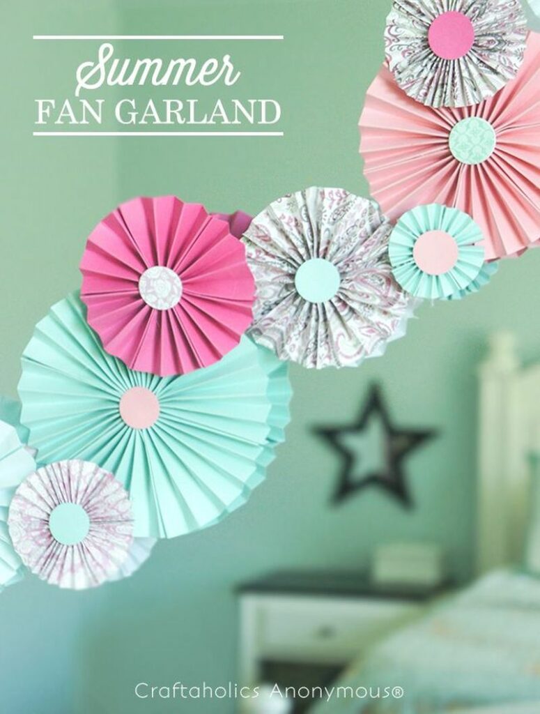 Paper Fan Garland