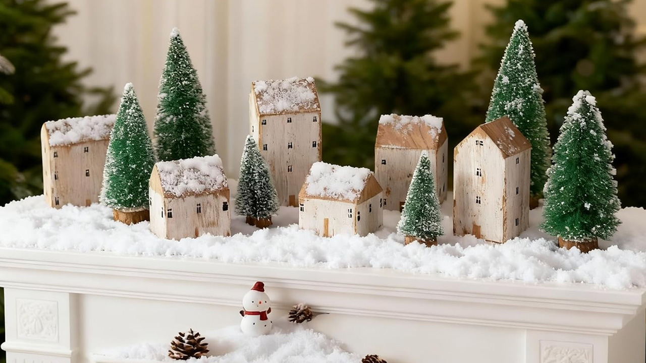 Farmhouse Christmas Village set