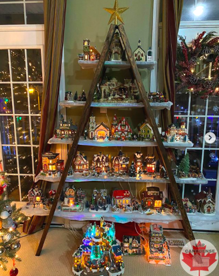 20+ Christmas Village Tree Display Ideas Worth Your Home Décor