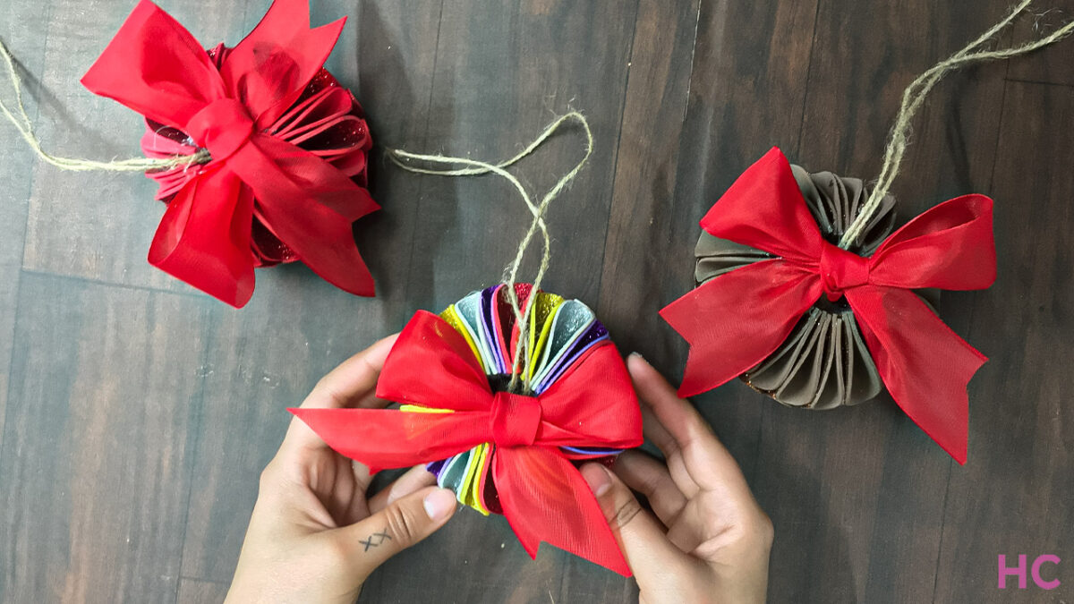 How to Make Glitter Foam Ball Christmas Ornament?