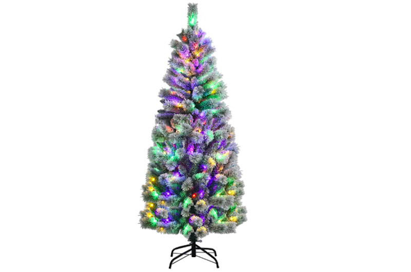 Goplus Premium Hinged Artificial Pine Tree