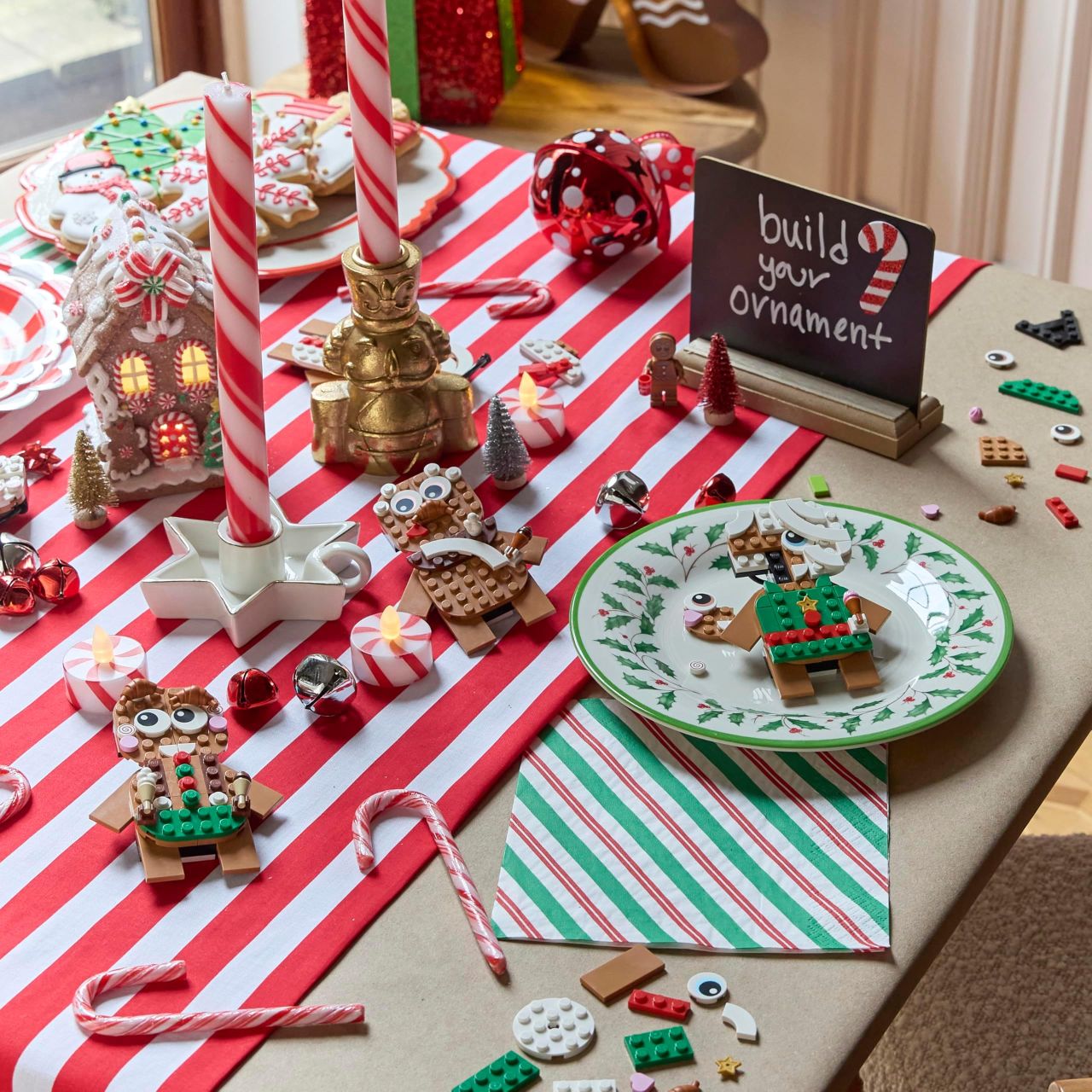 LEGO Gingerbread Ornaments