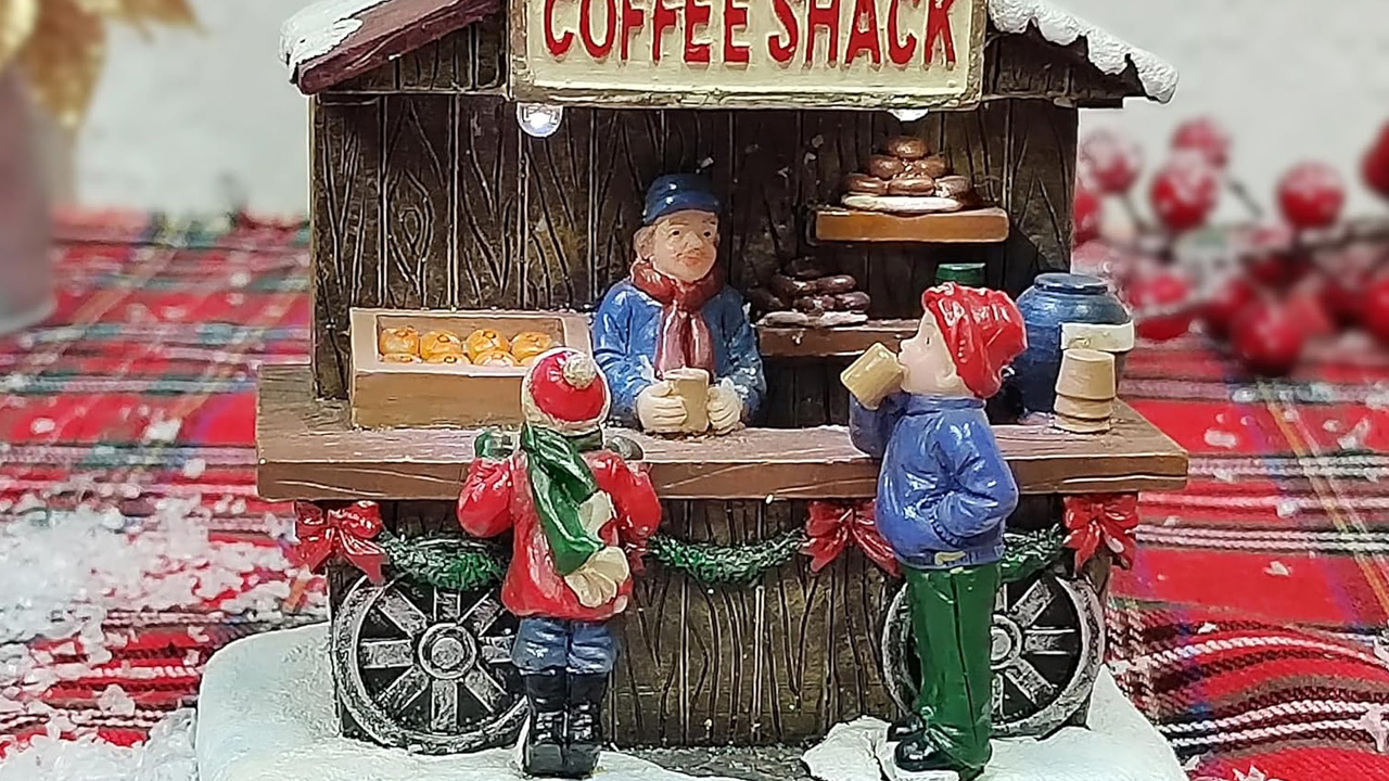 MOMENTS IN TIME Christmas Village Coffee Shop