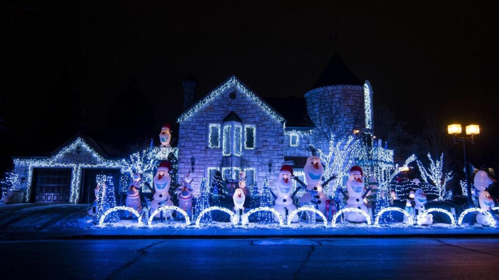 Frozen Land Christmas display