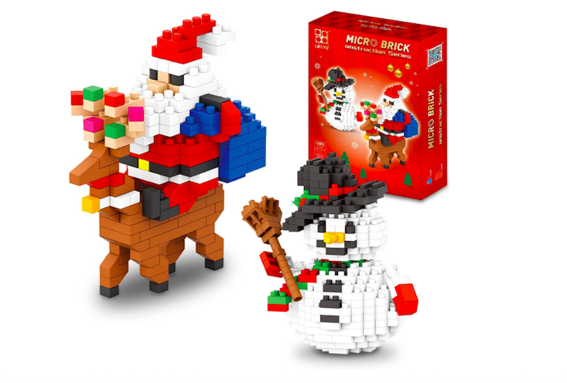 Santa Claus and Snowman LEGO Set for Christmas