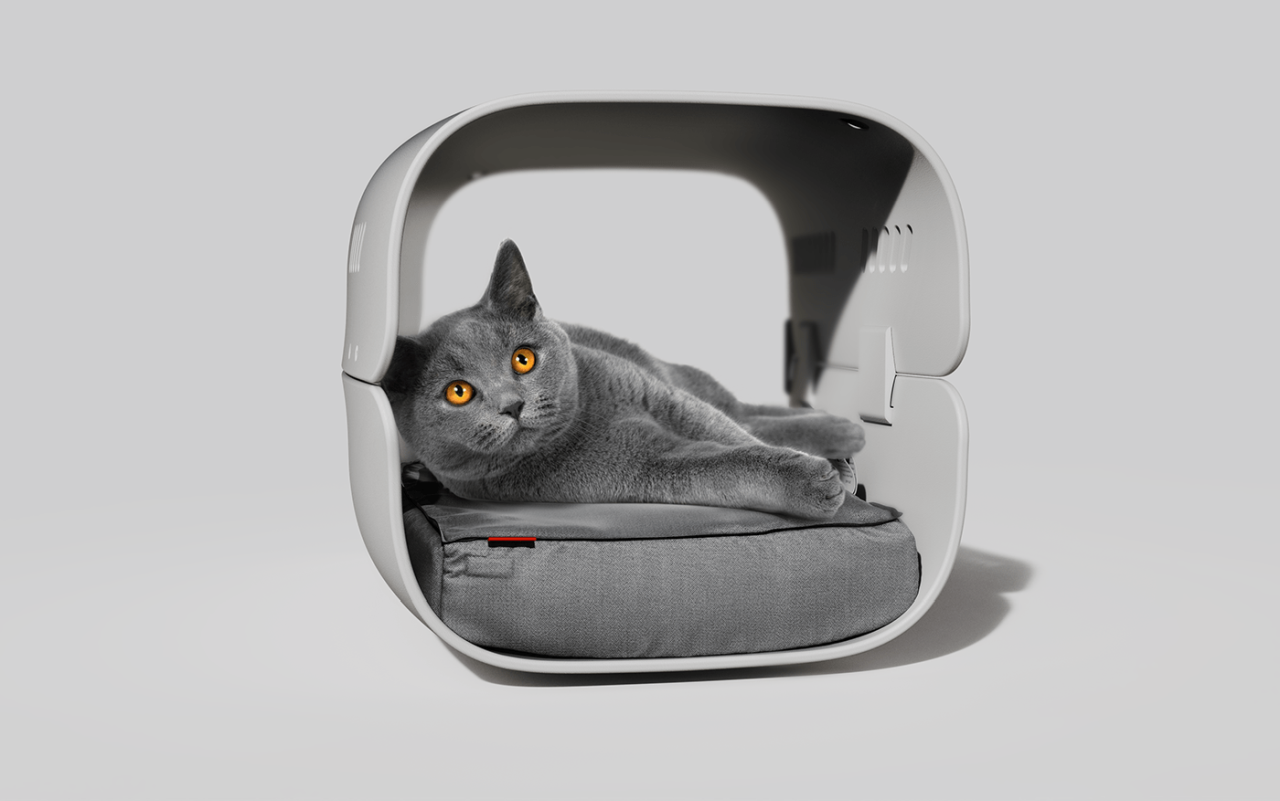 Ergonomically Designed Burrow Pet Carrier Doubles as Pet Bed