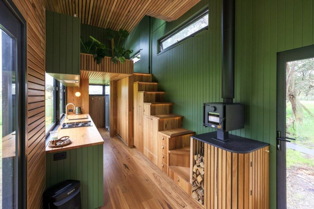 Tiny House with Pop Top Roof in Australia