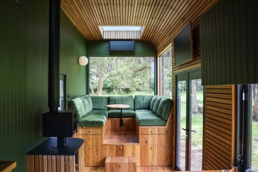 Tiny House with raised lounge in Australia