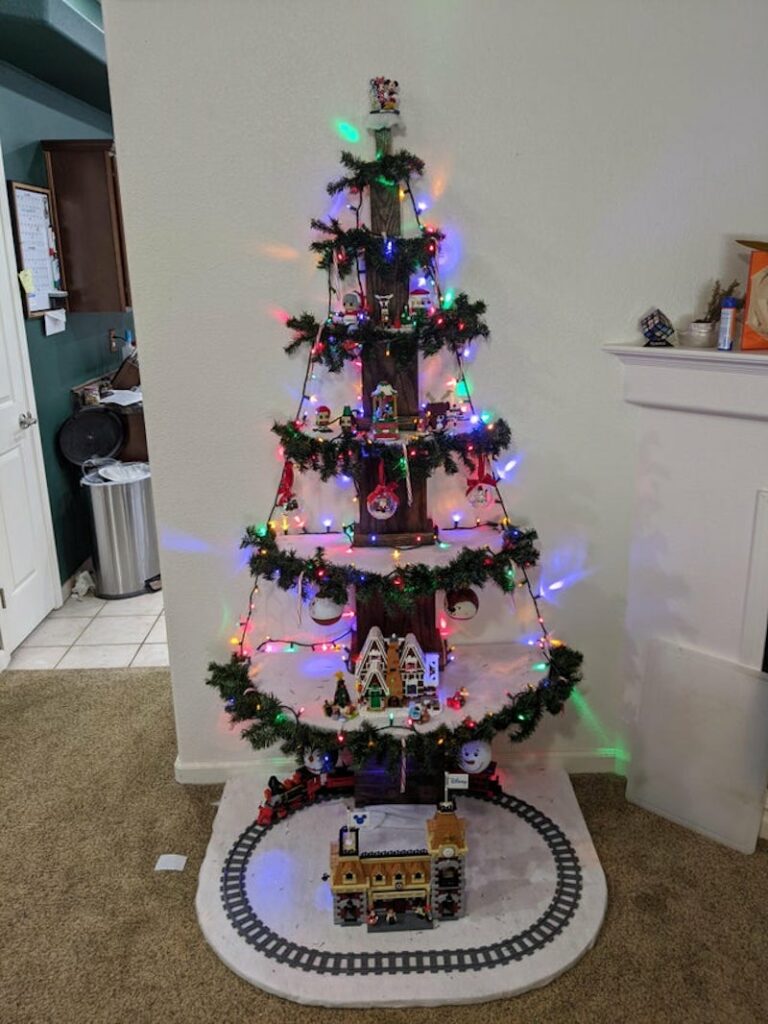 Christmas tree made from scrap