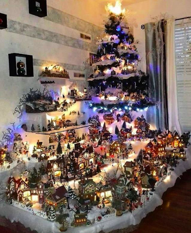 Diy christmas village, Christmas village display, Diy christmas village  platform