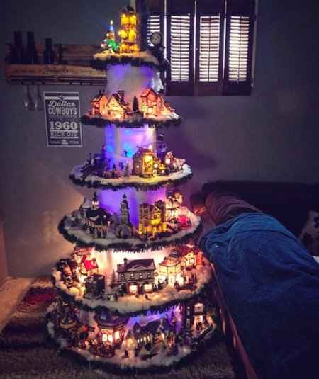 20+ Christmas Village Tree Display Ideas Worth Your Home Décor