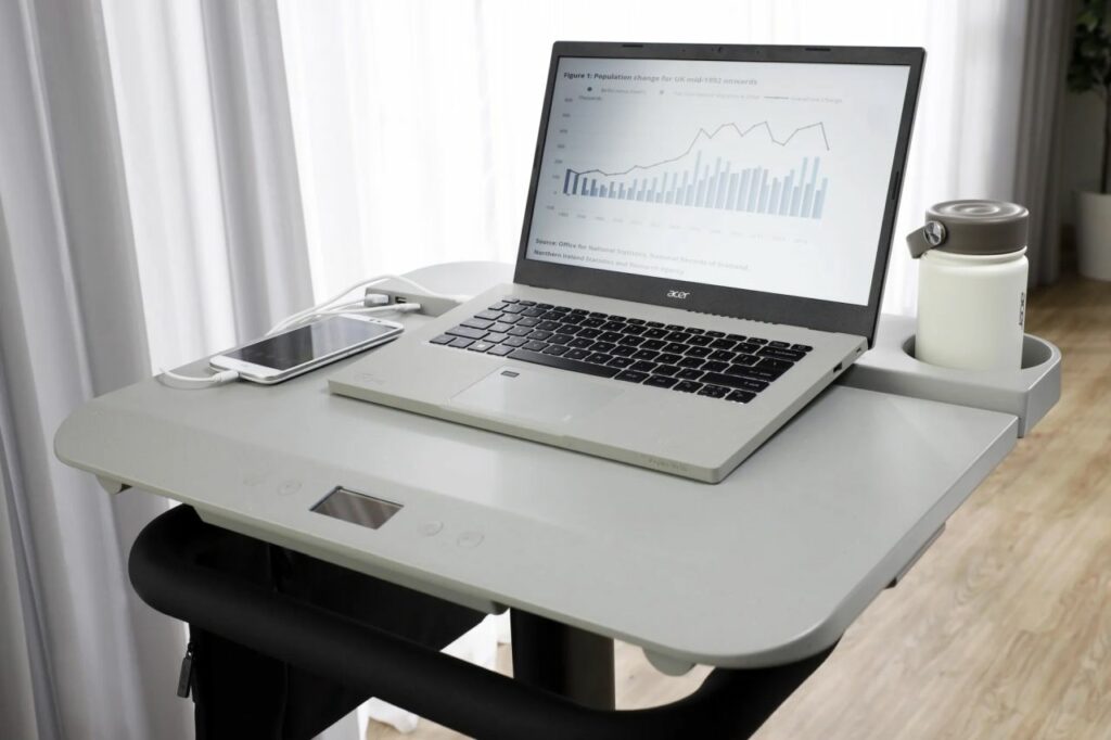 Acer eKinekt Bike Desk can house your laptop and other essentials