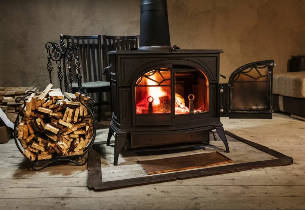 Arrange for alternative heating like fireplace 