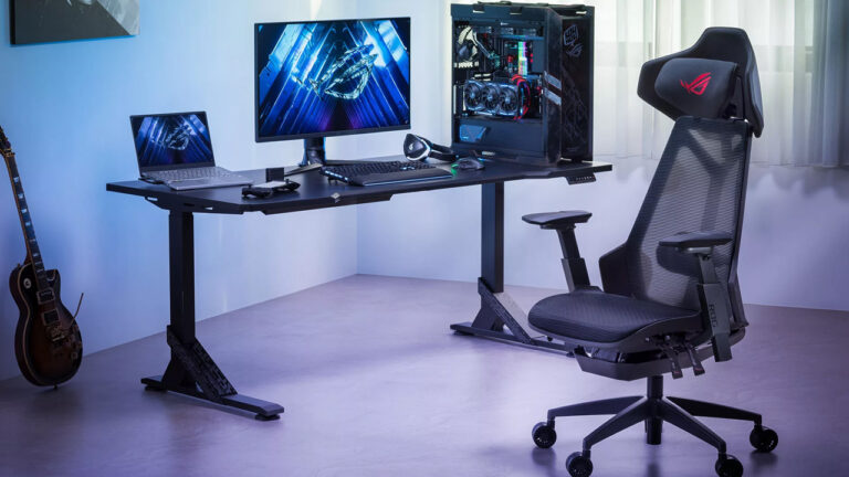 ROG Destrier Ergo Gaming Chair for Immersive Mobile Gaming