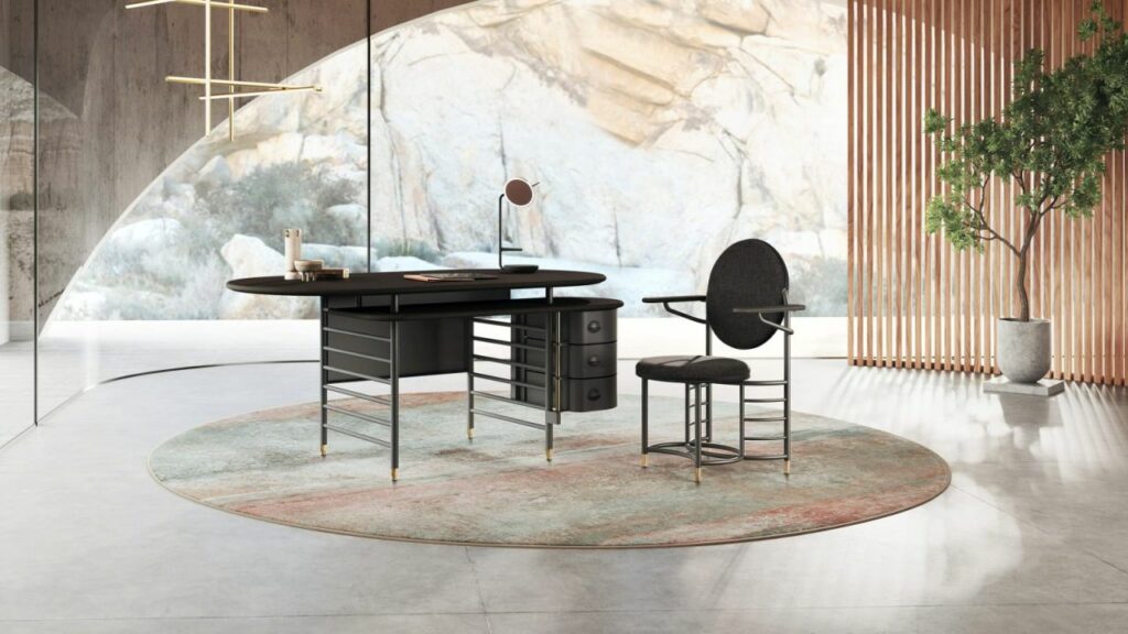 Frank Lloyd Wright x Steelcase Launches Modern Racine Furniture Collection in black finish