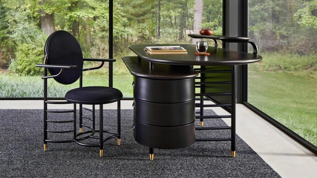 Frank Lloyd Wright x Steelcase Launches Modern Racine Furniture Collection in black finish