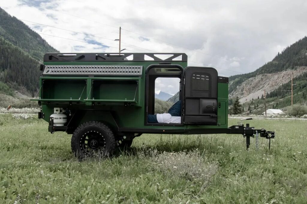 The Highland 60 camper trailer with kitchen