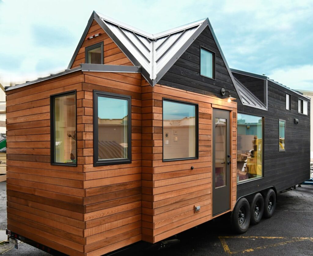 Elegant Extra-Wide Tiny House Has Two Lofts and a Walk-In Closet