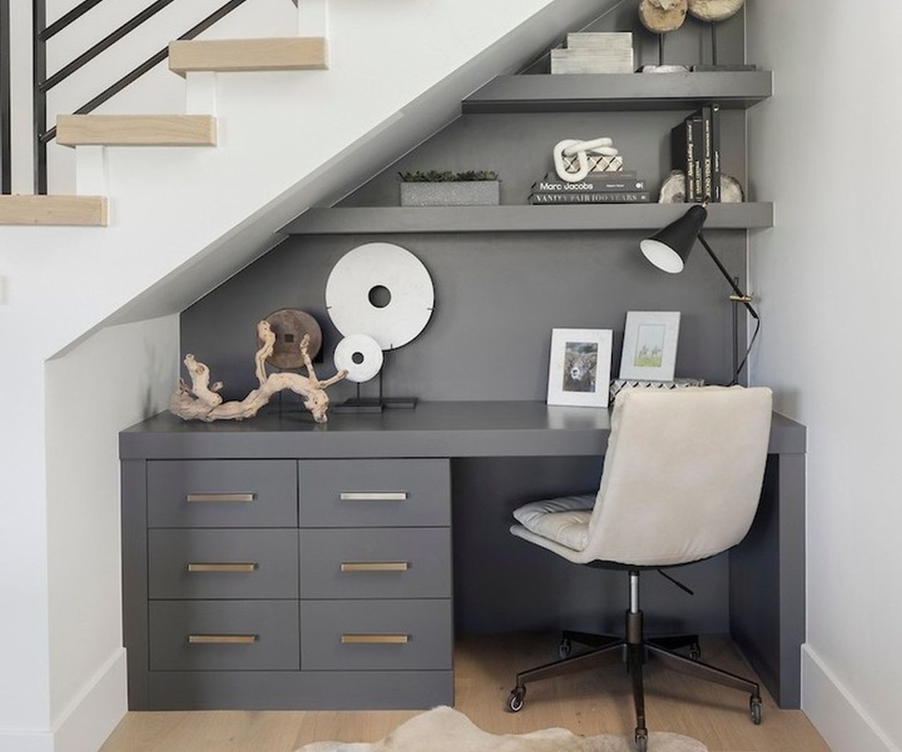 Best Under-Stair Design Ideas - make home office 1