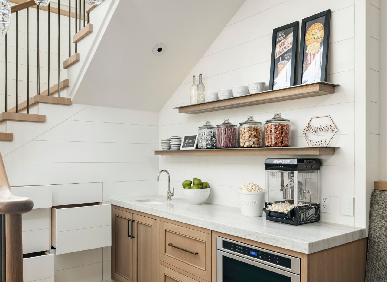 Best Under-Stair Design Ideas - under-stair food bar