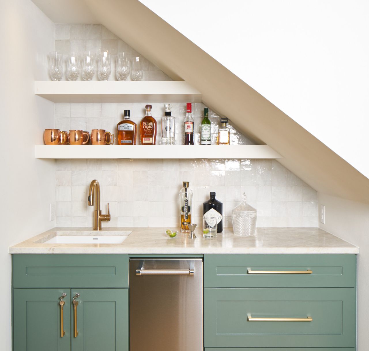 Best Under-Stair Design Ideas - under-stair wet bar