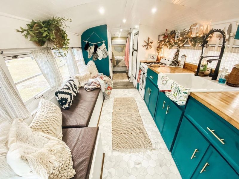 The Hanzian Bus by Ian and Hannah interior design 