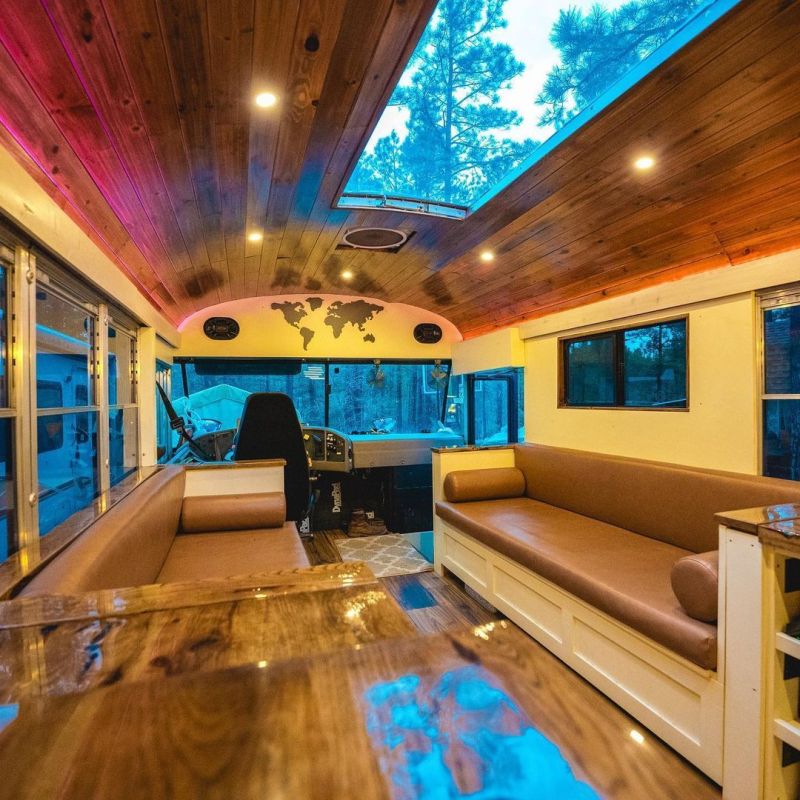 Bus home with Golf Deck by Jax Austin