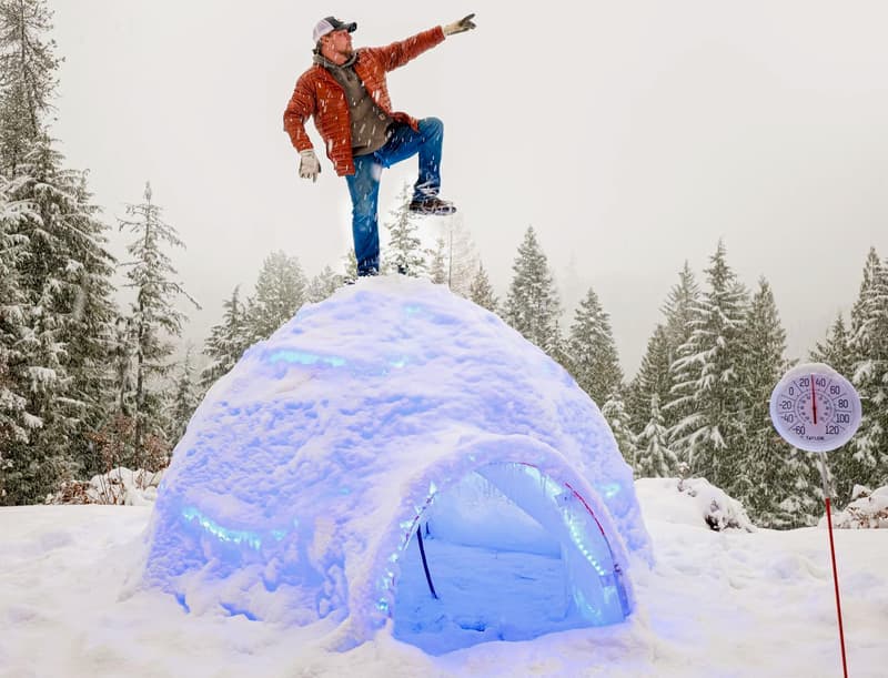 Experience Winter Magic Anywhere with Inland Iglu's DIY Igloo