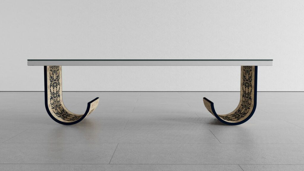 Floating Carpet table by Mousarris