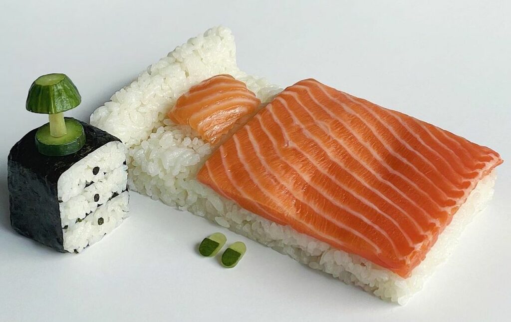 Sushi bedroom by food artist