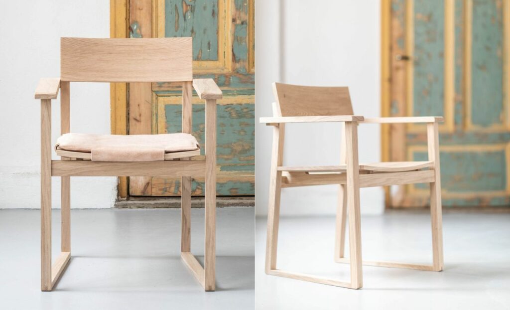 VERK furniture collection features a chair 