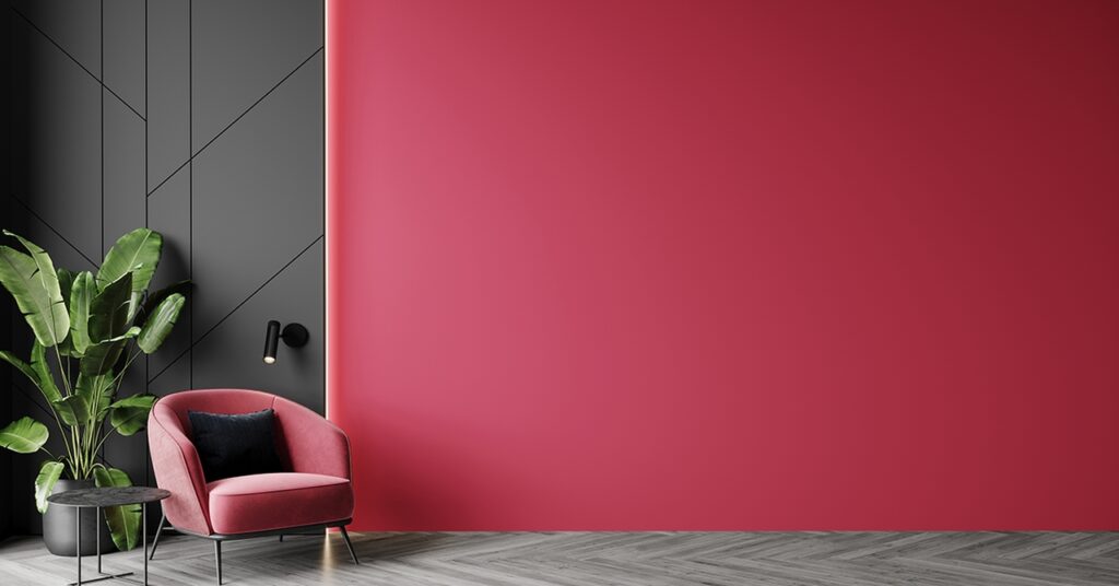 Viva Magenta in home interior design trends for spring 2023