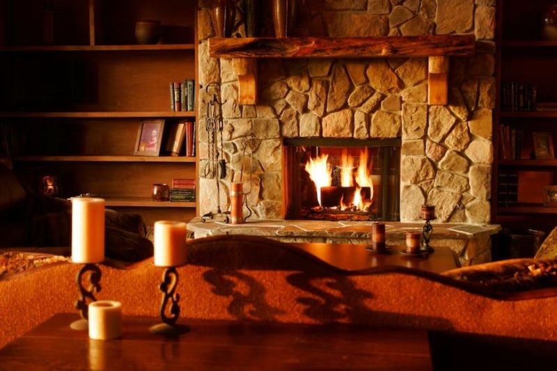 Home heating fire safety like fireplace 