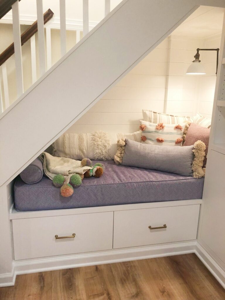 Under stairs seating 