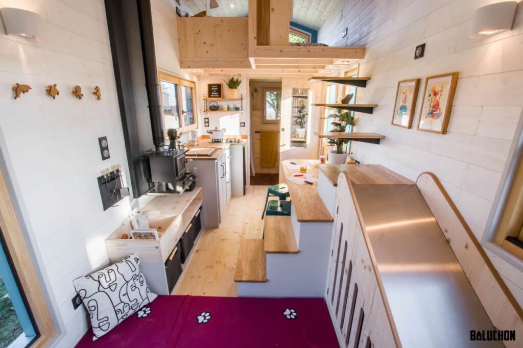 Baluchon's House of Happiness tiny house on wheels