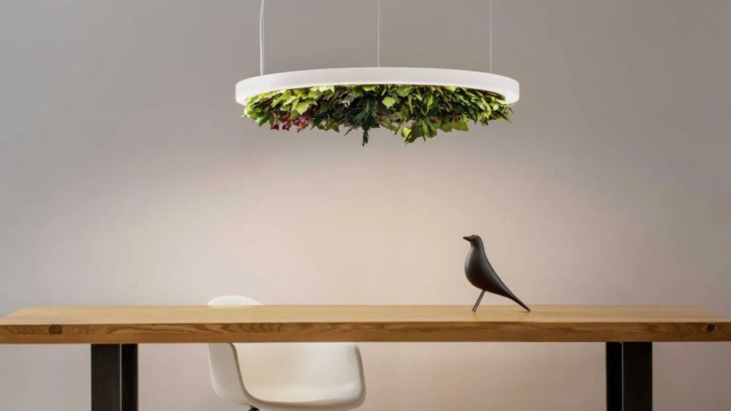 OLEV to Unveil Ceiling Lights with Upside-Down Gardens at Salone 2023