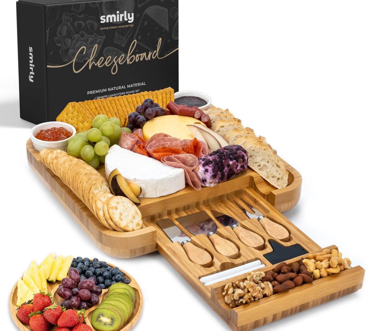 Smirly Charcuterie Board Set