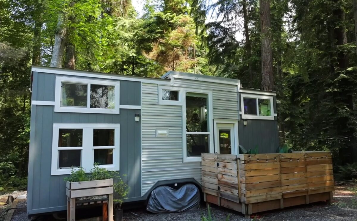 This Tiny House on Wheels in Seattle has Two Lofts & a Work Desk