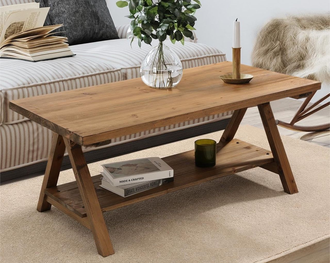 Farmhouse-Style Coffee Table
