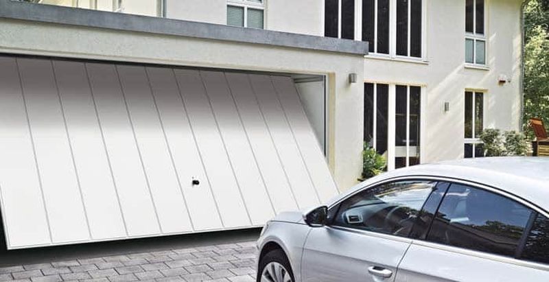 Single panel garage door