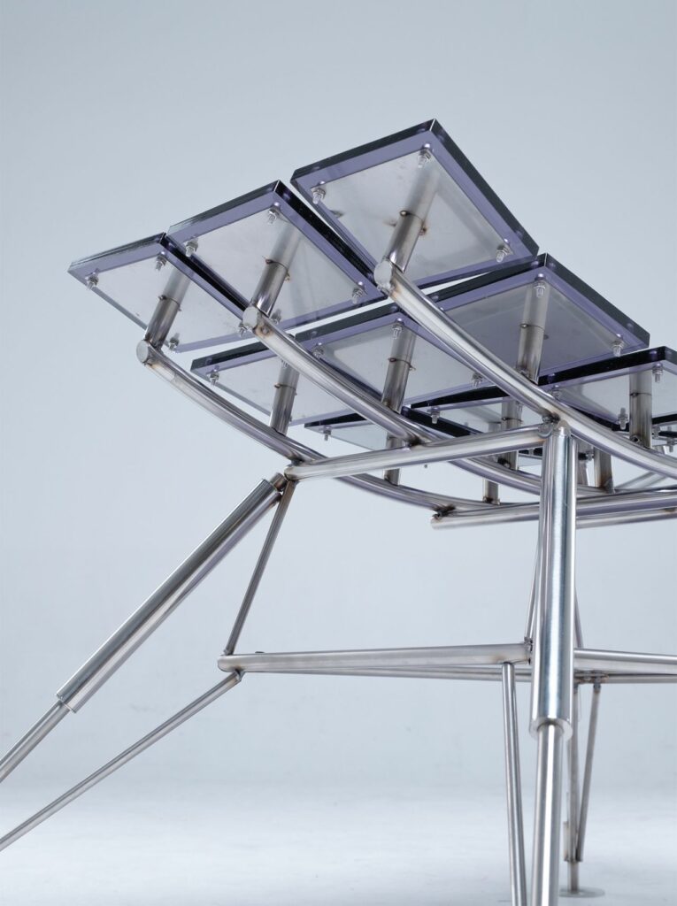 ya-18 STOOL by Beomseok Chae is made of acrylic