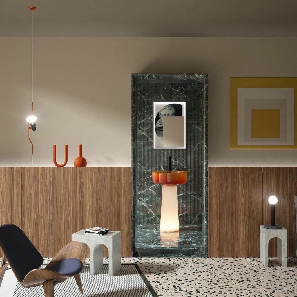 Salone 2023: Antoniolupi Furnishes its New Freestanding Washbasins with Lights