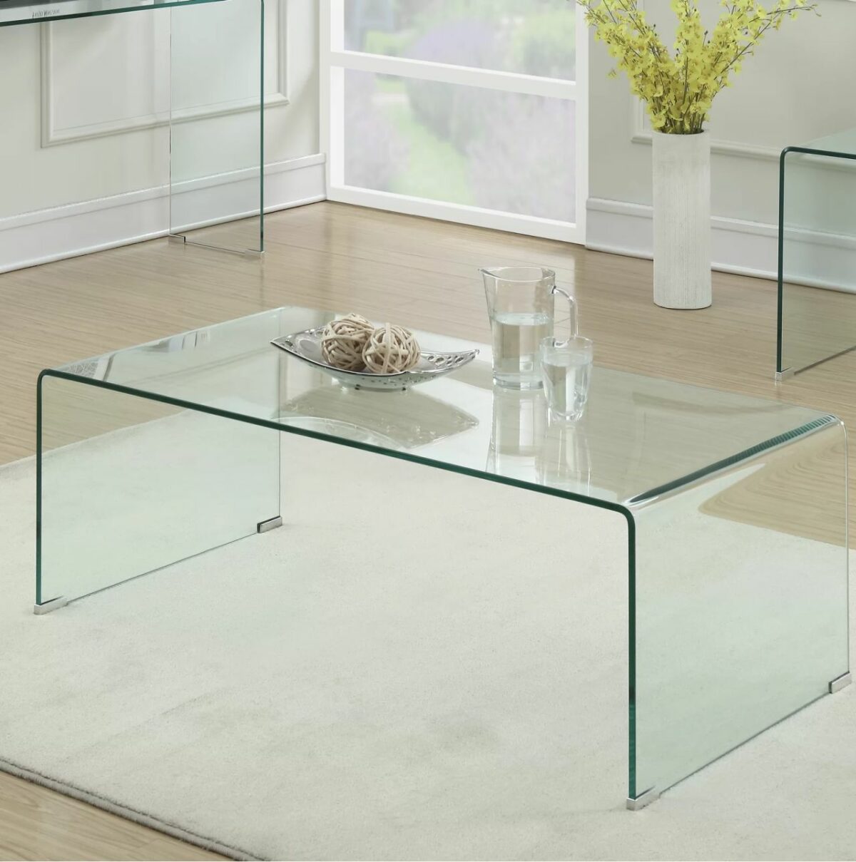 Glass Sled Coffee Table