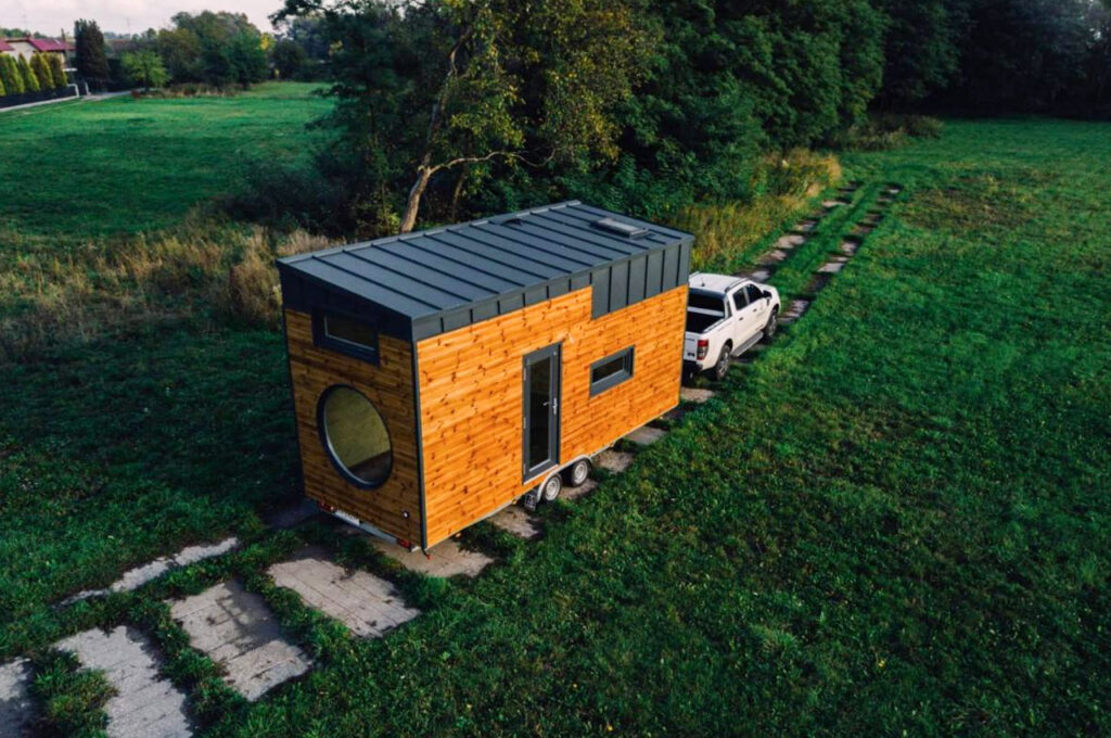 Dufour Tiny House on Wheels shelf by Berghaus