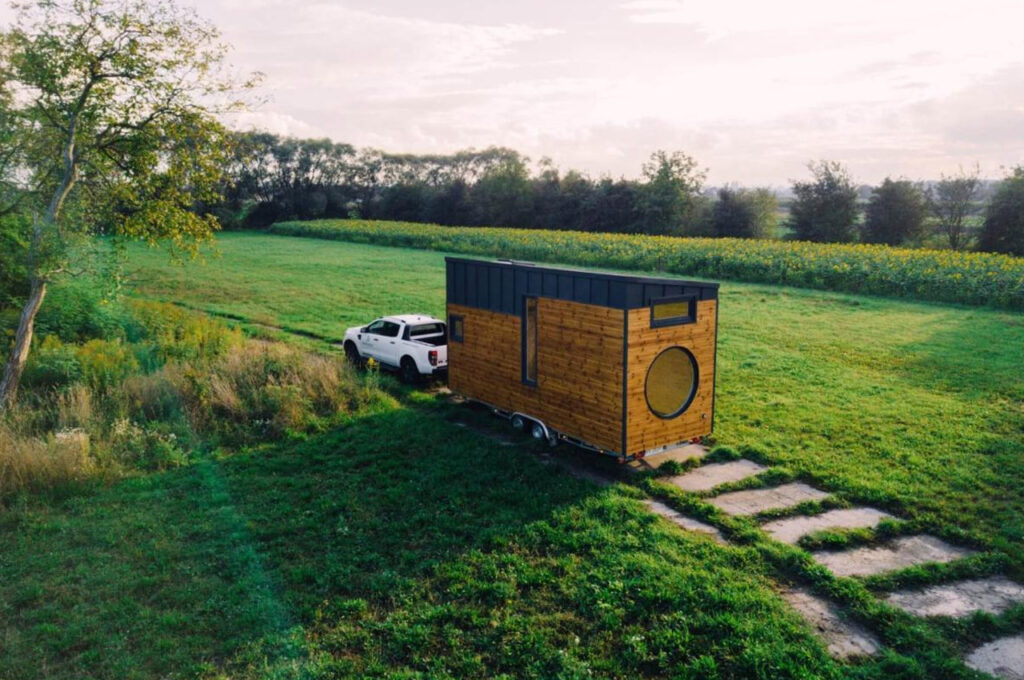 Dufour Tiny House on Wheels shelf by Berghaus