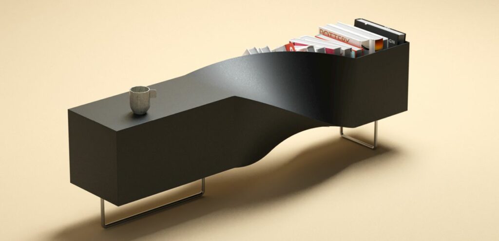 Bookscrew sideboard by Deniz Aktay