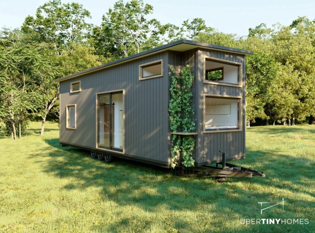 Casa Del Amor is a Two-Loft Tiny House Featuring an Office