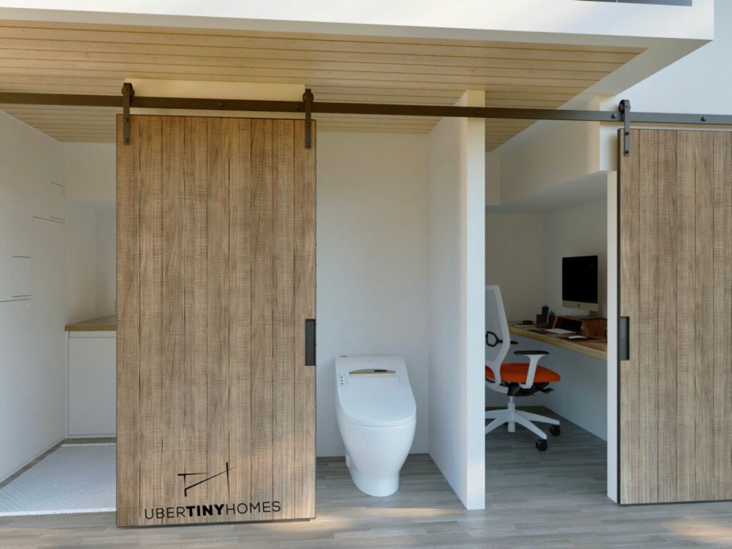 Toilet of Casa del amor tiny house by Uber Tiny Homes